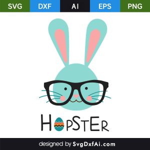 Hopster SVG, PNG, DXF Design