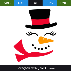 Christmas Santa Face with Red Santa Hat and Big Smile SVG, PNG, DXF Design