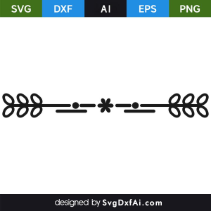 Geometric Pattern Divider SVG, PNG, DXF Design