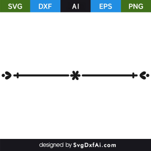 Horizontal Divider SVG, PNG, DXF Design