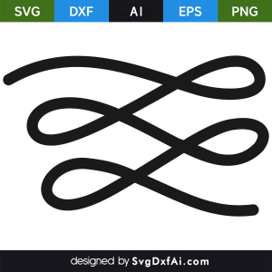 Swirl Divider SVG, PNG, DXF Design