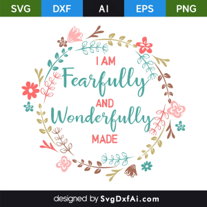 Fearfully and Wonderfully SVG, PNG, DXF Design